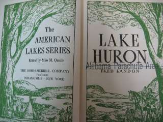 Bobbs Merrill Lake Huron 1944 Fred Landon Used Book  