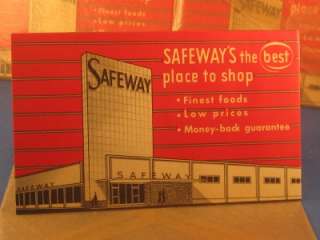 Lot of 3 Vintage SAFEWAY FOODS ADVERTISMENT SEWING NEEDLES CARDS 