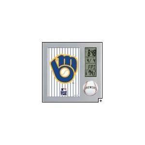  MLB Milwaukee Brewers Team Desk Clock: Home & Kitchen