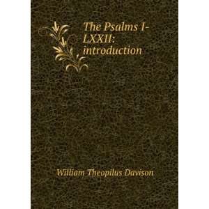   LXXII introduction William Theopilus Davison  Books