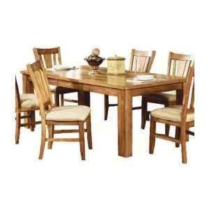   : 986 Series Rectangular Dining Table in Light Oak: Furniture & Decor