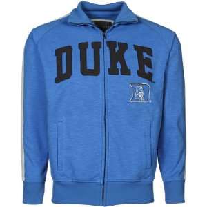   Devils Duke Blue Pinnacle Heathered Full Zip Jacket: Sports & Outdoors