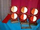 VINTAGE DO RAY SET THREE FLIP UP FLARES DO RAY LAMP CO gentle use