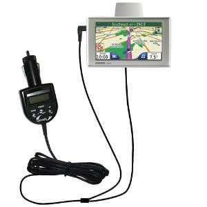  FM Transmitter plus integrated Car Charger for the Garmin Nuvi 780 
