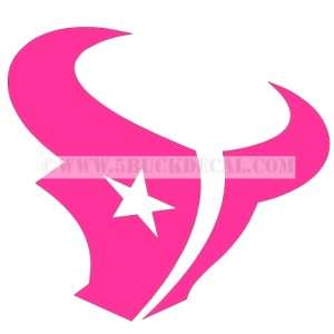 TEXANS PINK car window sticker decal FOR BREAST CANCER  