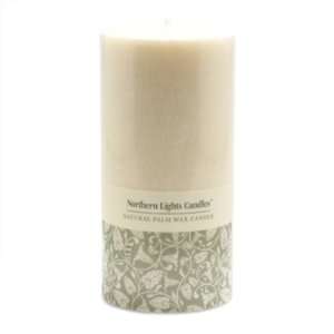   Lights Candles   Natural Palm Wax 3x6 Pillar   Toasted Vanilla: Beauty