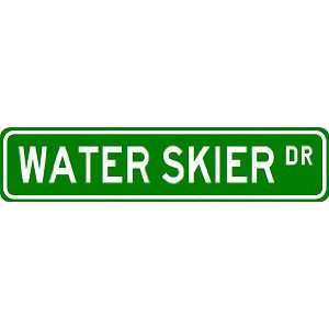 WATER SKIER Street Sign ~ Custom Aluminum Street Signs:  