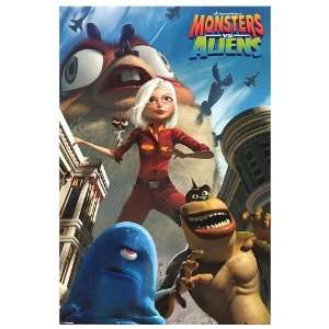    Monsters vs. Aliens Movie Poster, 24 x 36 (2009)