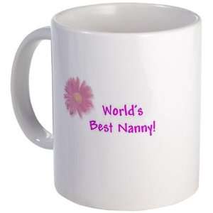  WORLDS BEST NANNY Pink Baby Mug by CafePress: Kitchen 