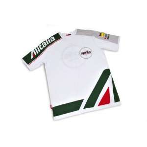  Aprilia Racing Team Alitalia White Crew Neck T shirt 