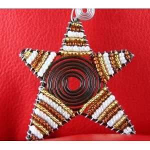  African Zulu Star Beaded Ornament: Home & Kitchen
