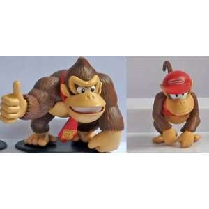   : Super Mario Mini Donkey Kong & Diddy Kong Figures Set: Toys & Games