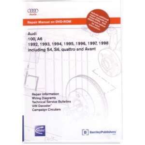    1992 1998 AUDI 100 A6 S4 S6 AVANT Service Manual DVD: Automotive