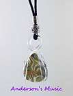 Bolo Tribal Silver Bead Guitar Pick Necklace Pick Holder Clear 