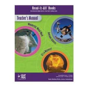  Leap Frog 600 02705 Read It All Book  Teachers Manual 