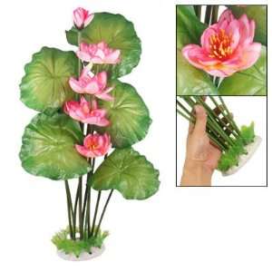  Como Ceramic Base Artificial Lotus Flower Long Water Plant 