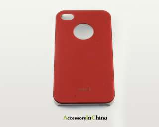 iPhone 4 4G Moshi iGlaze Protective Hard cover case Red  