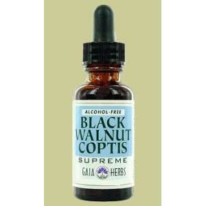  Gaia Herbs Black Walnut Coptis Supreme Alcohol Free 4 oz 