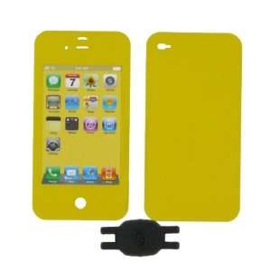 Yellow Smart Touch Shield Decal Sticker and Wallpaper for Apple iPhone 