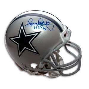 Tony Dorsett Signed Cowboys Mini Helmet   HOF 94  Sports 