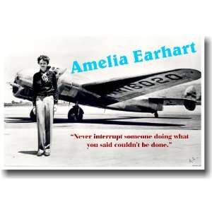  Amelia Earhart   Famous Person Classroom Poster: Office 