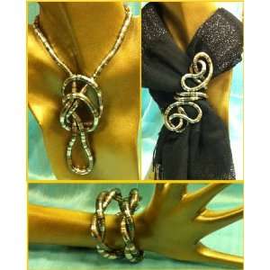  thick Flexible Bendable Snake Jewelry Necklace Bracelet Scarf Holder 