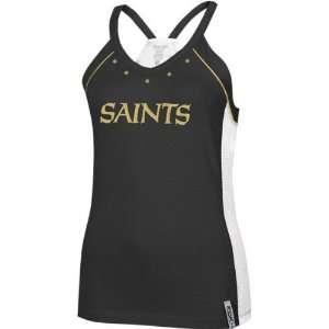 New Orleans Saints  Black  Juniors Asteroid Top:  Sports 