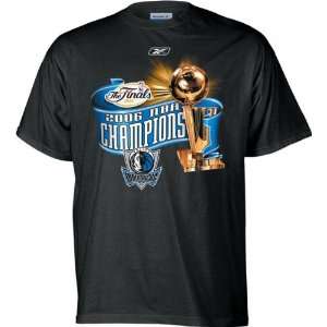  Dallas Mavericks 2006 NBA Champions Trophy T Shirt Sports 