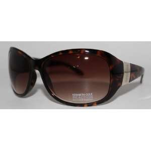  Kenneth Cole Reaction Sunglass Demi Amber Rectangle 