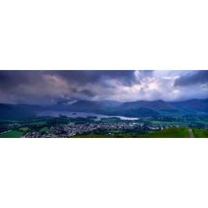 Storm Clouds Over a Landscape, Keswick, Derwent Water, Lake District 