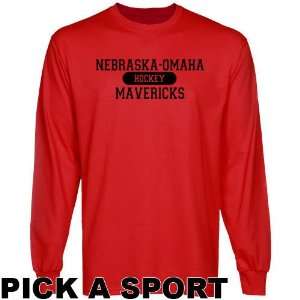  Nebraska Omaha Mavericks Custom Sport Long Sleeve T shirt 