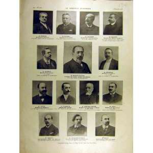   1905 Minister Portrait Government Cabinet French Print