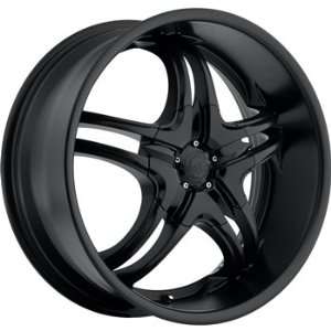 Voo Doo 414 20x8.5 Flat Black Wheel / Rim 5x4.5 & 5x120 with a 35mm 