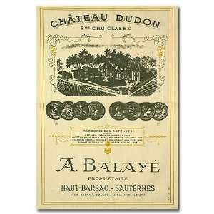  French Wine Label Kitchen Towel   Chateau Dudon Kitchen 