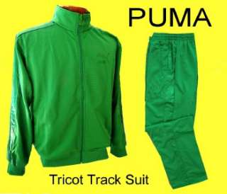   PUMA  Green MONO Track JACKET & Heroes T7 Warm Up Suit PANTS XL