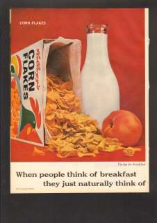 1962 Print Ad Kelloggs Best To You Each Morning Tony  