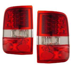  2004 2006 Ford F150 KS LED Red/Clear Tail Lights 