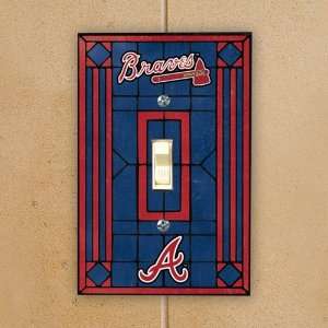  Atlanta Braves Art Glass Lightswitch Cover: Sports 
