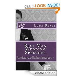 Best Man Wedding Speeches Luna Pearl  Kindle Store