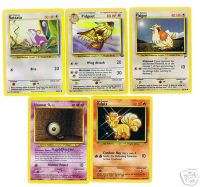 POKEMON CARDS Rattata Pidgeot Pidgey Vulpix Unown  