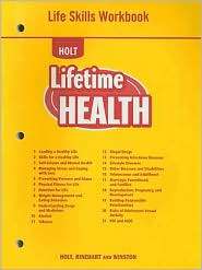 Lifetime Health LIFE SKILLS WORKBOOK, (0030787394), Holt Rinehart 