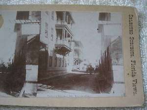 1800s STREET SCENE, ST. AUGUSTINE FLORIDA STEREOVIEW  
