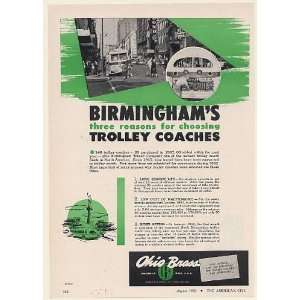   Company Ohio Brass Trolley Coaches Print Ad (54391)