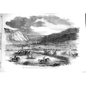  1856 SPRING MEETING HORSES JUMPING SPORT SEBASTOPOL WAR 