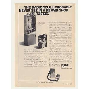  1974 RCA TACTEC Personal Portable Radio Print Ad (44063 