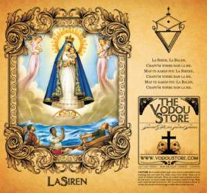 LaSiren Lwa 7 Day Candle Label Vodou Voodoo La Sirene  