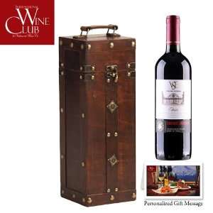  Antique Wine Box with 1 Bottle of Vina San Esteban 