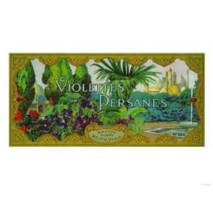 Violettes Persanes Soap Label   Paris, France Premium Poster Print 