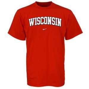   Wisconsin Badgers Cardinal Classic College T shirt: Sports & Outdoors