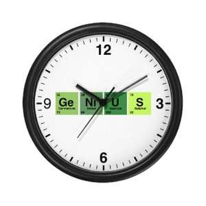  Wall Clock Genius Periodic Table of Elements Science Geek 